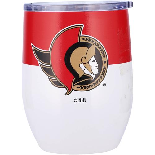 Ottawa Senators 16oz. Gebogener Trinkbecher aus Edelstahl in Colorblock-Optik