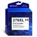 276XL Ink Cartridges Combo Pack Replacement for Canon Printer Ink 276 Combo Pack 276XL CL-276 for Pixma TS3522 TR4720 TR4700 TR4722 TS3500 TS3520 (1-Pack)