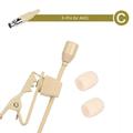 ALSLIAO Beige Lavalier Lapel Clip Microphone 3.5mm 3-Pin 4-Pin XLR for Shure Wireless