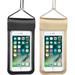 Universal Waterproof Case with Lanyard Waterproof Phone Pouch Up to 6.7 Inches IPX8 Cellphone Dry Bag for Underwater HD PVC Dustproof Touch Phone Case (Color : Black/Gold)