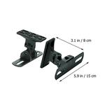 Speaker wall mount 1 Pair Speaker Wall Mount Adjustable Center Speaker Stand Surround Speaker Mount