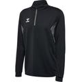 Hummel Sweatshirt "hmlAUTHENTIC Half Zip" Herren black, Gr. L, Polyester, Trainingspullover für
