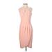 Cupcakes & Cashmere Cocktail Dress - Sheath: Pink Solid Dresses - New - Women's Size 2