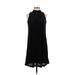 Tommy Hilfiger Casual Dress - A-Line Mock Sleeveless: Black Print Dresses - Women's Size 4
