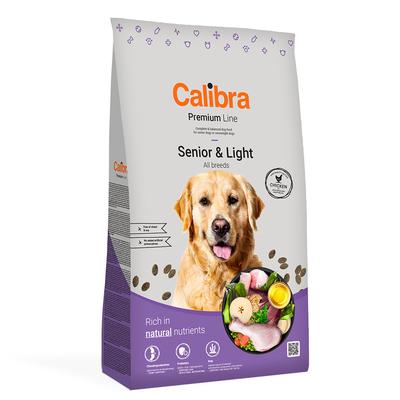 Sparpaket: 2x12kg Calibra Dog Premium Line Senior & Light Huhn Hundefutter trocken