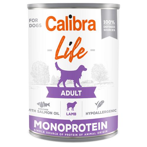 6x400g Calibra Dog Life Adult Lamm Hundefutter nass