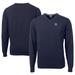 Men's Cutter & Buck Navy North Carolina Tar Heels Alumni Logo Lakemont Tri-Blend V-Neck Pullover Sweater