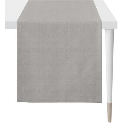 Tischläufer APELT "Arizona, Uni-Basic", grau, B:50cm L:150cm, Polyester, Leinen, Tischdecken, Leinenoptik Image