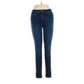 Joe's Jeans Jeans - Low Rise Skinny Leg Denim: Blue Bottoms - Women's Size 28 - Dark Wash