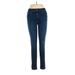 Joe's Jeans Jeans - Low Rise Skinny Leg Denim: Blue Bottoms - Women's Size 28 - Dark Wash