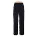 Kenneth Cole REACTION Dress Pants - Low Rise Straight Leg Boyfriend: Black Bottoms - Women's Size 30