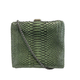 CHANEL - Python Snakeskin Green CC Kiss lock Shoulder Bag / Crossbody