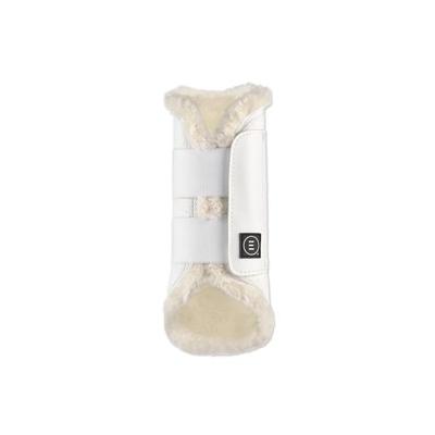 EquiFit Essential Everyday Vegan SheepsWool Boot - Front - XL - White w/ Natural - Smartpak