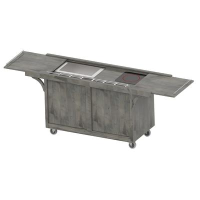 Spring USA TRC4834 110" Mobile Serving Cart w/ 1 Induction Stove, Gray, 110/120 V
