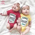 2019 Baby Boys Girls Clothes Summer Baby Bodysuit Short Sleeved Letter Baby Bodysuits One Pieces