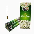 White Sage India Stick Incense Handmade Natural Meditation Sandalwood Frankincense Yoga Incense