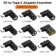 DC to Type C PD Power Jack Connector Universal Laptop Charger to 65W USB C PD Adapter Converter for