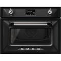 Smeg SO4902M1N Victoria Black Built-In Combination Microwave Oven