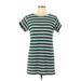 Forever 21 Contemporary Casual Dress: Black Stripes Dresses - Women's Size Large