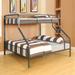 Twin XL over Queen Bunk Bed in Gunmetal