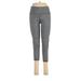 VSX Sport Active Pants - Mid/Reg Rise Skinny Leg Cropped: Gray Activewear - Women's Size Medium