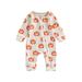 FOCUSNORM Halloween Outfit Newborn Baby Boy Girl Pumpkin Onesie Romper Long Sleeve Jumpsuit Playsuit Fall Clothes