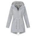 Women Winter Coat Top Long Sleeve Waterproof Jacket Raincoat Autumn Warm Jacket Outwear Casual Hooded Wind Plus Size S-5XL