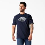 Dickies Men's Short Sleeve Logo Graphic T-Shirt - Ink Navy Size L (WS22E)