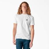 Dickies Men's Skateboarding Diy Skate Graphic T-Shirt - White Size S (WSSK20)