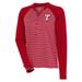 Women's Antigua Red/White Texas Rangers Maverick Henley Long Sleeve T-Shirt