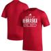 Men's adidas Scarlet Nebraska Huskers AEROREADY Pregame T-Shirt