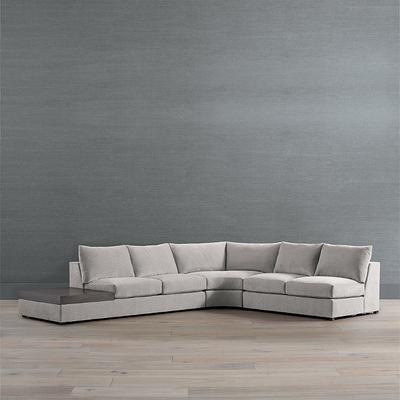 Maren Modular Seating Collection - Armless Loveseat, Mink Sunbrella Improve Performance - Frontgate