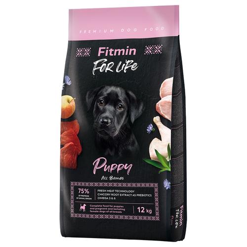 12kg Fitmin Dog For Life Puppy All Breeds Hundefutter trocken