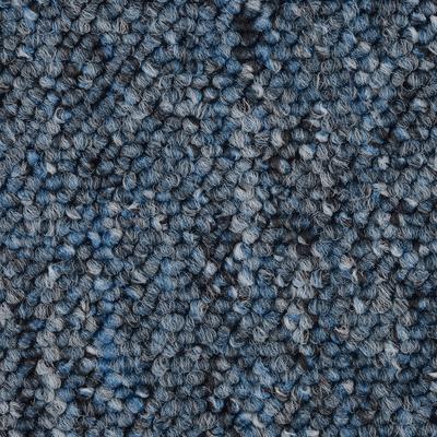 Teppichboden BODENMEISTER "Astano, Schlinge, Made in Netherlands", blau, B:400cm H:6mm L:400cm, Polypropylen, Teppiche, meliert, Breite 400 oder 500 cm, Wohnzimmer, Schlafzimmer