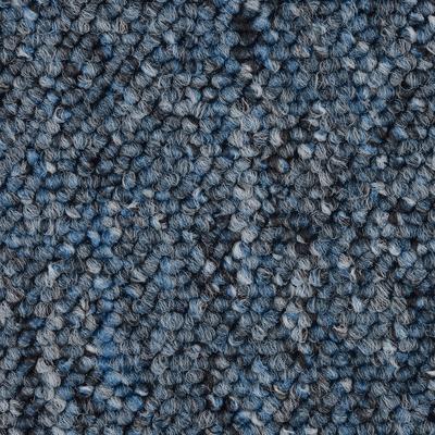 Teppichboden BODENMEISTER "Astano, Schlinge, Made in Netherlands", blau, B:500cm H:6mm L:200cm, Polypropylen, Teppiche, meliert, Breite 400 oder 500 cm, Wohnzimmer, Schlafzimmer