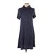 Bobeau Casual Dress - Sweater Dress: Blue Marled Dresses - Women's Size Small