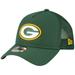 Men's New Era Green Bay Packers A-Frame Trucker 9FORTY Adjustable Hat