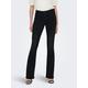 Bootcut-Jeans ONLY "ONLBLUSH MID FLARED DNM TAI1099 NOOS" Gr. S (36), Länge 32, schwarz (washed black) Damen Jeans Bootcut