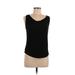 Ann Taylor LOFT Outlet Sleeveless Top Black Tops - Women's Size Medium Petite