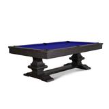 Plank & Hide Beaumont Slate Pool Table w/ Professional Installation Solid Wood in Blue/Black | 32 H x 101 W x 57 D in | Wayfair Beaumonteuroblue