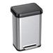 iTouchless Step on Trash Can Metal in Gray | 24 H x 16.5 W x 14 D in | Wayfair DSPP13RSB