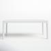 AllModern Farrah Plastic Outdoor Coffee Table Plastic in White | 15.7 H x 39.4 W x 23.6 D in | Wayfair 27F1B00BBAAC4F0CA5BB7A0C8AA16E47