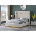 Everly Quinn Aspen Low Profile Platform Bed Wood & /Upholstered/Velvet in White | 66 H x 85 W x 89 D in | Wayfair D31A027D0DCC4479BF76451AB3A64768