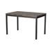 Wrought Studio™ Faux Mable Dining Table w/ Metal Frame Metal in Black | 30 H x 48 W x 30 D in | Wayfair 716A9B14E38549DBBDC7E482B6BFFA34