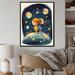 Harriet Bee Youthful Imagination In Bloom I On Canvas Print Metal in Blue/Brown/Pink | 32 H x 24 W x 1 D in | Wayfair