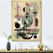 George Oliver Abstract Midcentury Contating Objects & Shapes Illustration - Print on Canvas Canvas, in Black/Brown/Green | Wayfair
