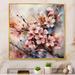 Red Barrel Studio® Romarion Pink Grey Apple Tree Melody I On Canvas Print Canvas in Gray/Green/Pink | 16 H x 16 W x 1 D in | Wayfair