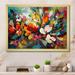 Red Barrel Studio® Rynette Red Vibrant Garden Symphony III On Canvas Print Metal in Blue/Green/Red | 24 H x 32 W x 1 D in | Wayfair