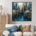 Wade Logan® Begoa Gold & Urban Elegance II Framed On Canvas Print Canvas in Blue | 24 H x 24 W x 1 D in | Wayfair 26F619C5DFD14396A8F051537B09F7FD