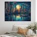 Red Barrel Studio® Blue & Orange Artistic Tributes To The Art Deco Framed On Canvas Print Canvas in Blue/Red/Yellow | 12 H x 20 W x 1 D in | Wayfair